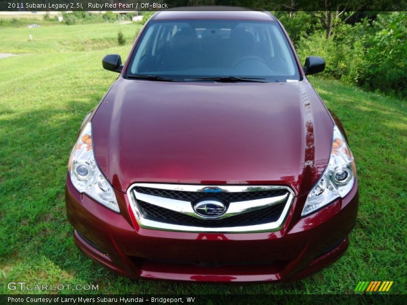 Ruby Red Pearl / Off-Black 2011 Subaru Legacy 2.5i