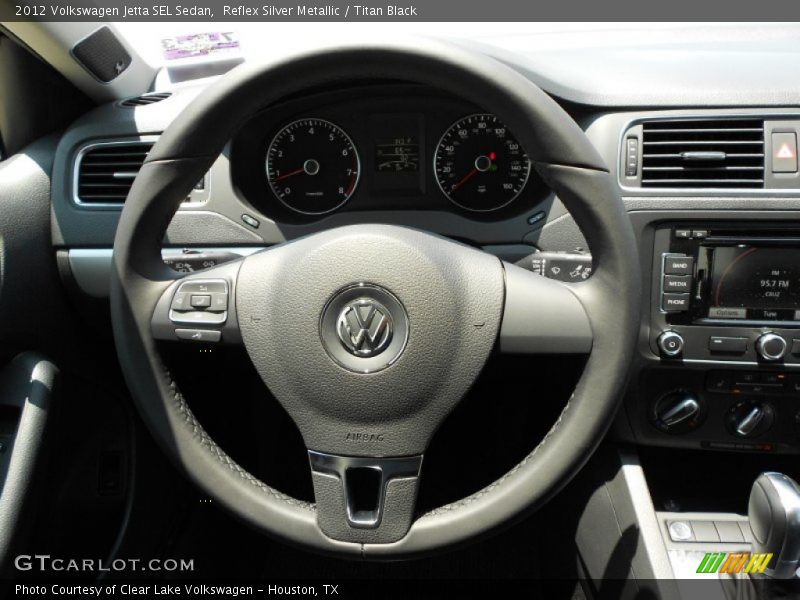 Reflex Silver Metallic / Titan Black 2012 Volkswagen Jetta SEL Sedan