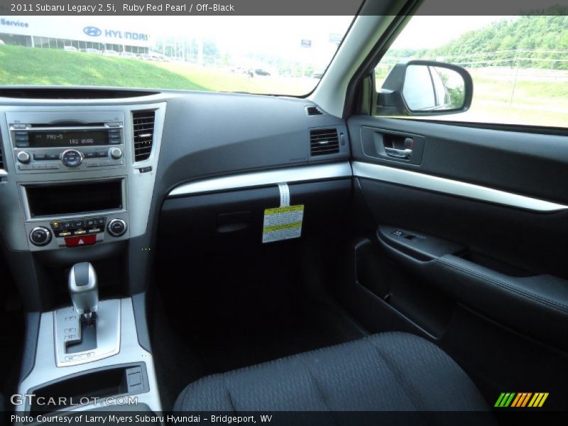 Ruby Red Pearl / Off-Black 2011 Subaru Legacy 2.5i