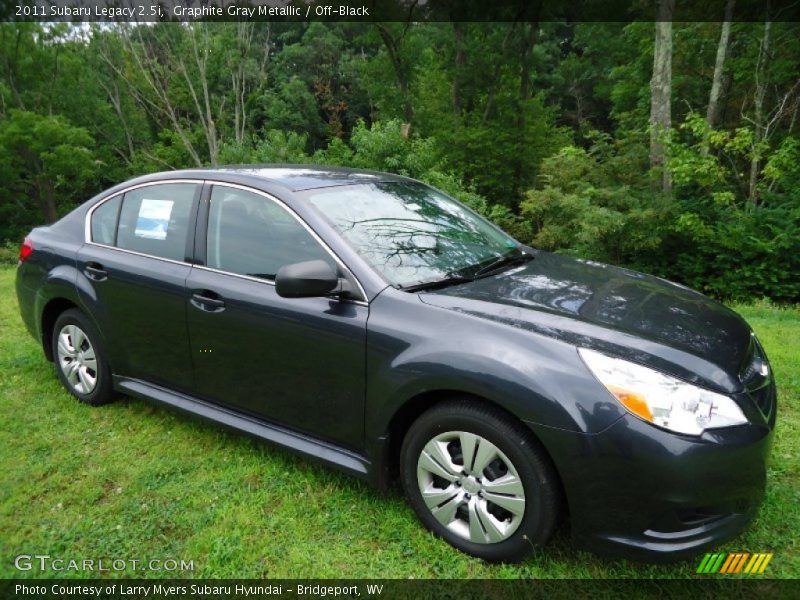 Graphite Gray Metallic / Off-Black 2011 Subaru Legacy 2.5i