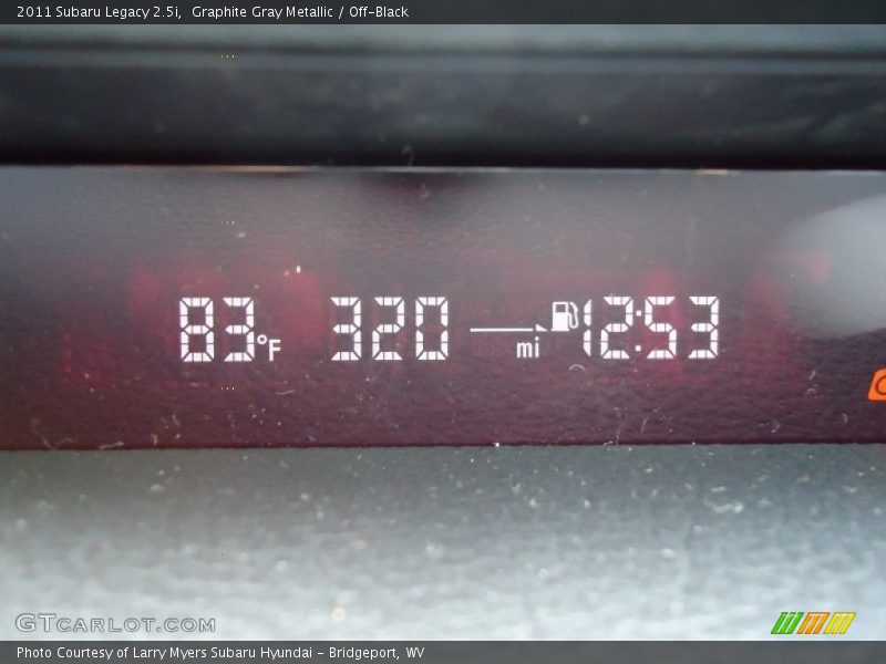 Graphite Gray Metallic / Off-Black 2011 Subaru Legacy 2.5i