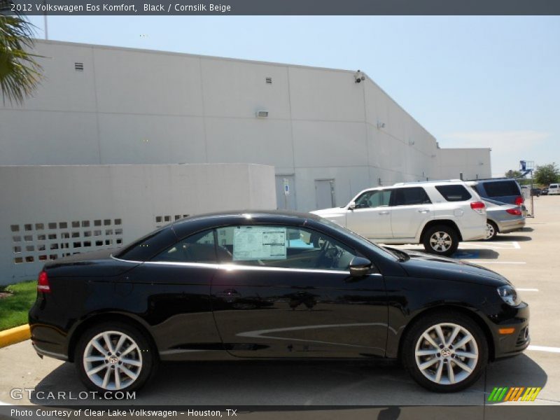 Black / Cornsilk Beige 2012 Volkswagen Eos Komfort