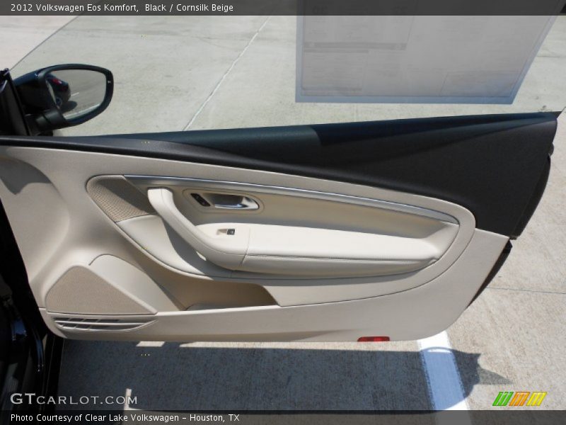 Black / Cornsilk Beige 2012 Volkswagen Eos Komfort