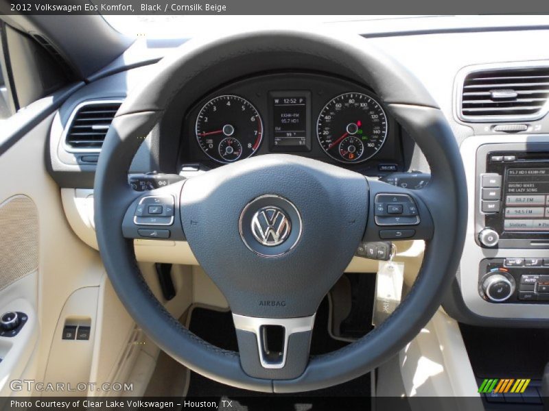 Black / Cornsilk Beige 2012 Volkswagen Eos Komfort