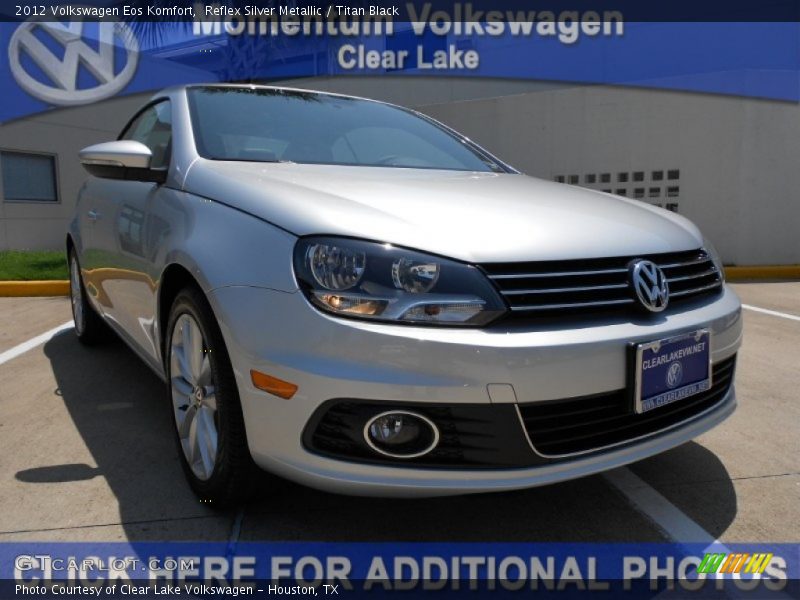 Reflex Silver Metallic / Titan Black 2012 Volkswagen Eos Komfort