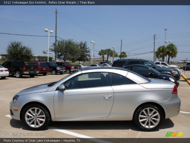 Reflex Silver Metallic / Titan Black 2012 Volkswagen Eos Komfort