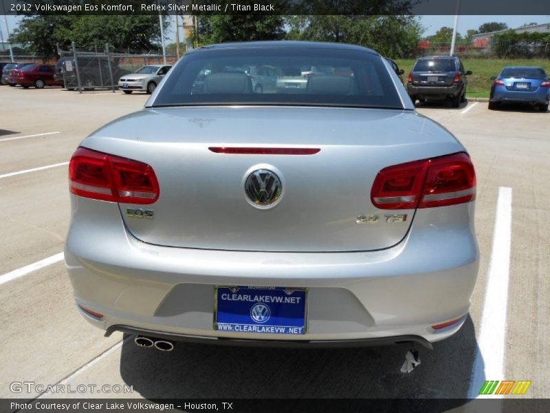 Reflex Silver Metallic / Titan Black 2012 Volkswagen Eos Komfort