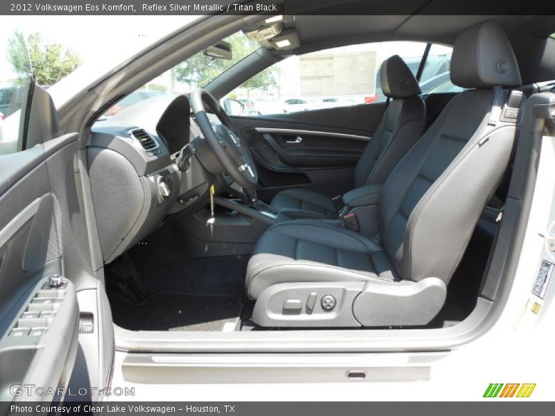 Reflex Silver Metallic / Titan Black 2012 Volkswagen Eos Komfort