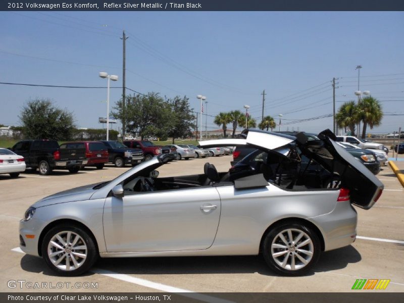 Reflex Silver Metallic / Titan Black 2012 Volkswagen Eos Komfort