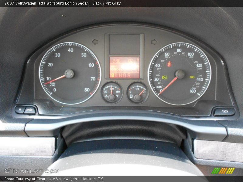 Black / Art Gray 2007 Volkswagen Jetta Wolfsburg Edition Sedan
