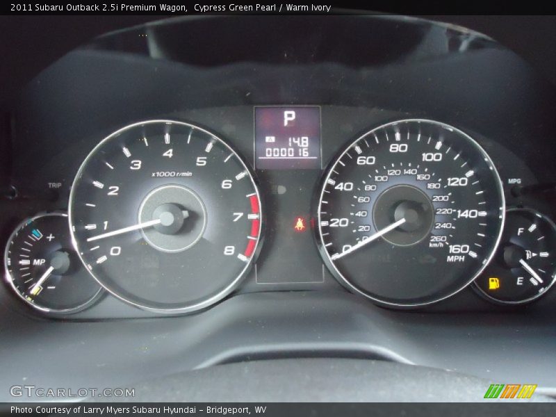  2011 Outback 2.5i Premium Wagon 2.5i Premium Wagon Gauges
