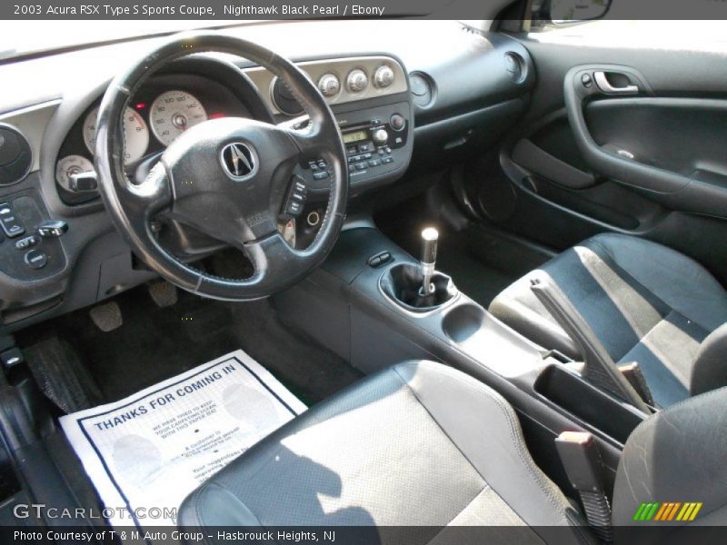 Ebony Interior - 2003 RSX Type S Sports Coupe 