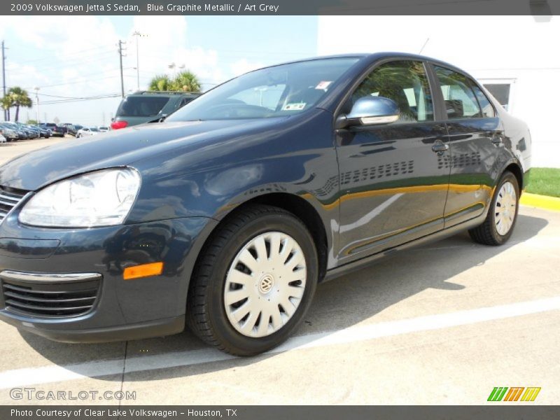 Blue Graphite Metallic / Art Grey 2009 Volkswagen Jetta S Sedan