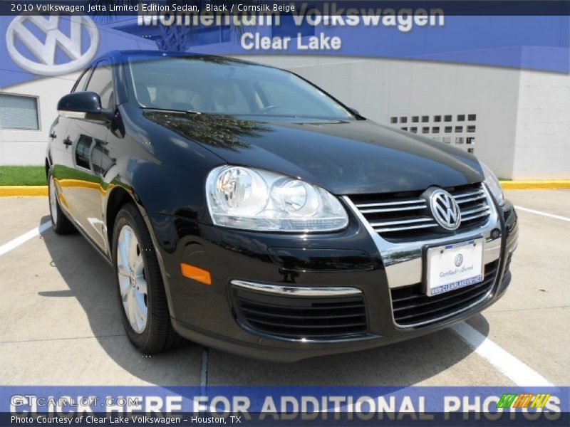 Black / Cornsilk Beige 2010 Volkswagen Jetta Limited Edition Sedan