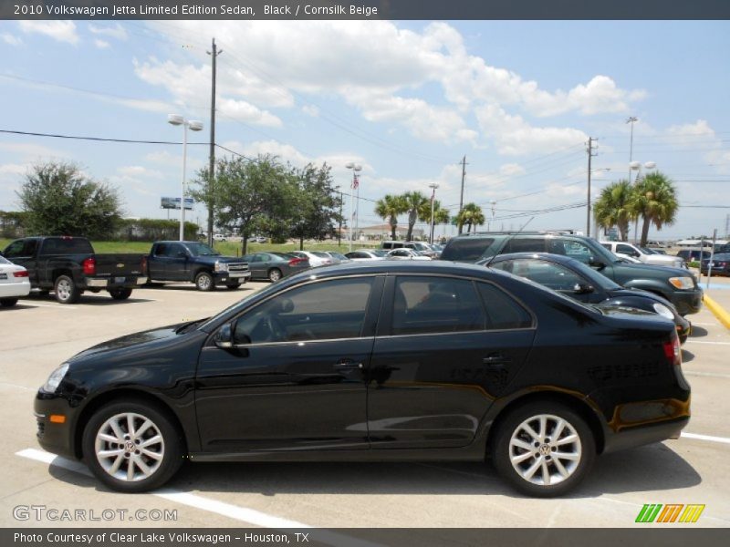 Black / Cornsilk Beige 2010 Volkswagen Jetta Limited Edition Sedan