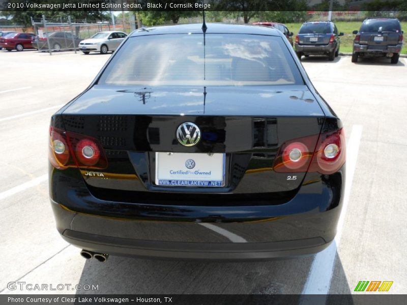 Black / Cornsilk Beige 2010 Volkswagen Jetta Limited Edition Sedan