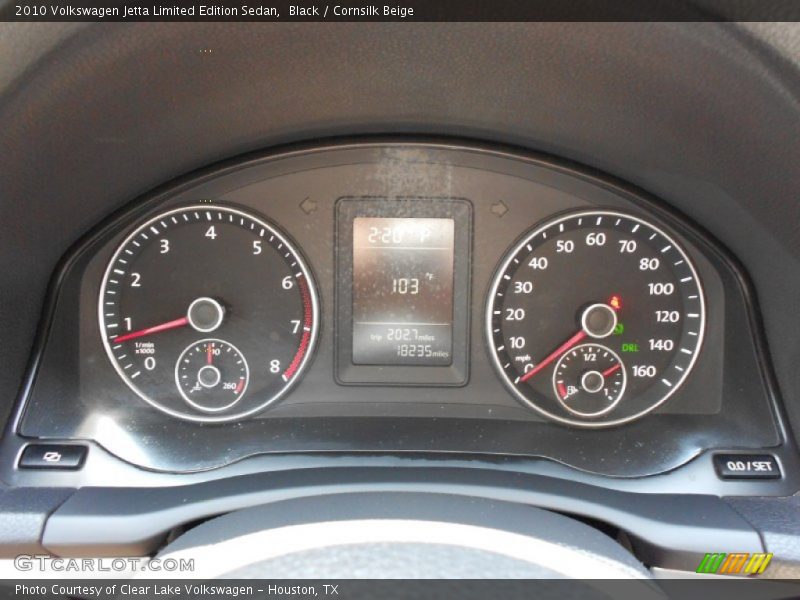 Black / Cornsilk Beige 2010 Volkswagen Jetta Limited Edition Sedan