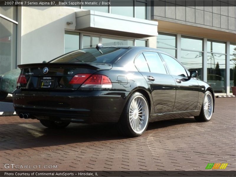 Black Sapphire Metallic / Black 2007 BMW 7 Series Alpina B7