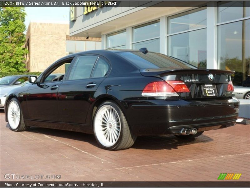 Black Sapphire Metallic / Black 2007 BMW 7 Series Alpina B7