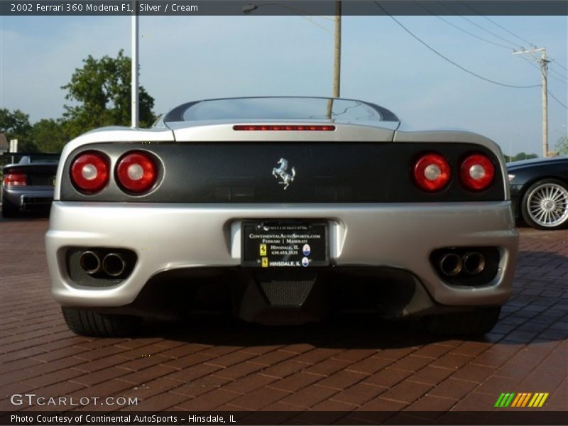 Silver / Cream 2002 Ferrari 360 Modena F1