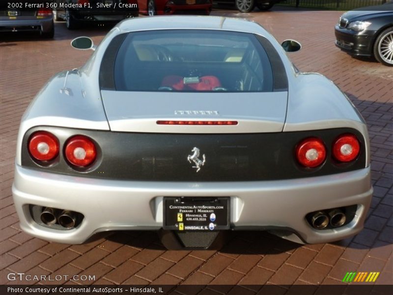 Silver / Cream 2002 Ferrari 360 Modena F1