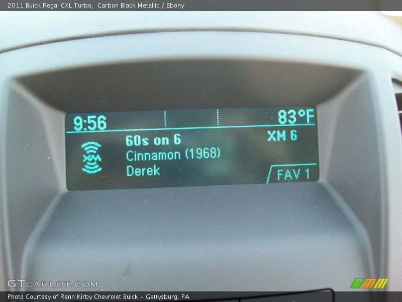 Carbon Black Metallic / Ebony 2011 Buick Regal CXL Turbo