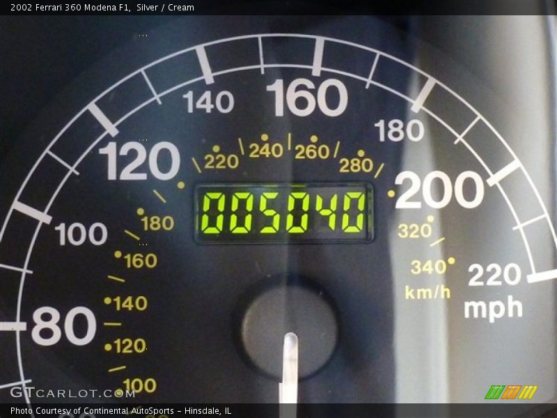 Silver / Cream 2002 Ferrari 360 Modena F1