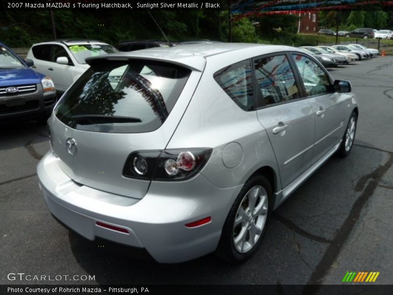 Sunlight Silver Metallic / Black 2007 Mazda MAZDA3 s Touring Hatchback