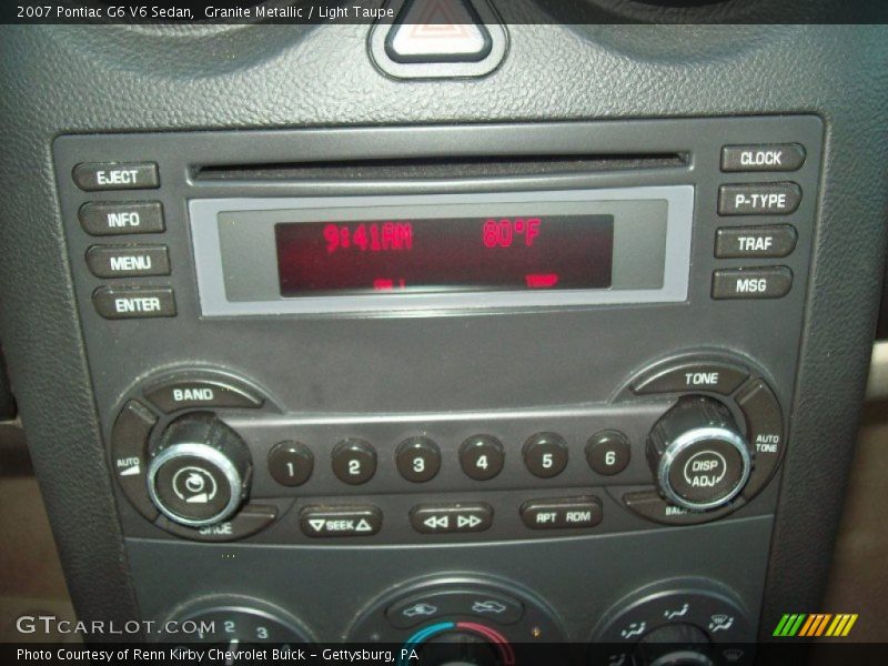 Controls of 2007 G6 V6 Sedan