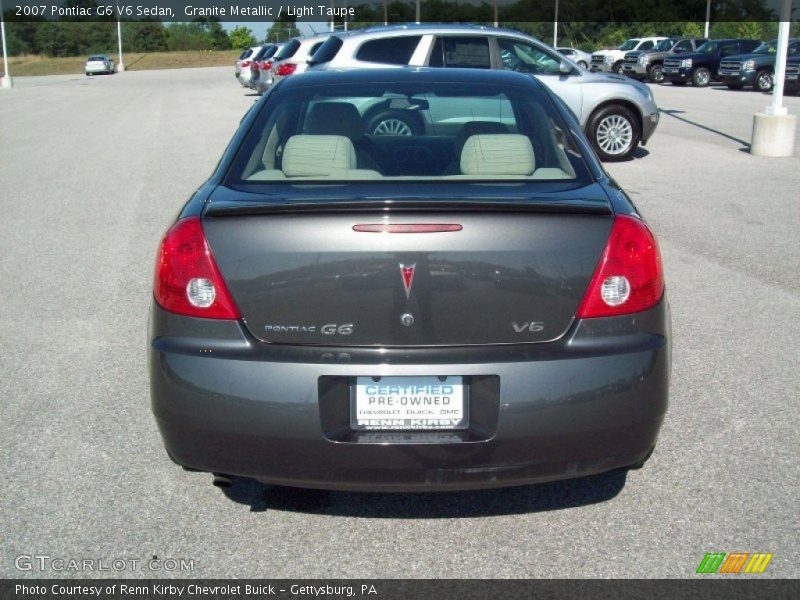 Granite Metallic / Light Taupe 2007 Pontiac G6 V6 Sedan