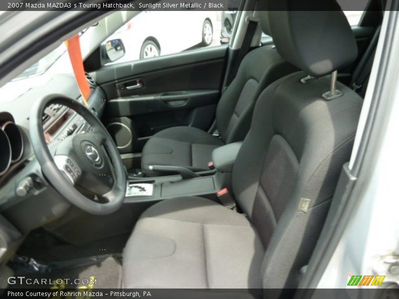 Sunlight Silver Metallic / Black 2007 Mazda MAZDA3 s Touring Hatchback