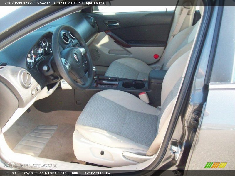  2007 G6 V6 Sedan Light Taupe Interior