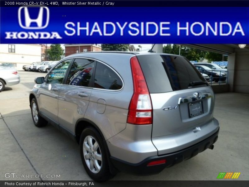 Whistler Silver Metallic / Gray 2008 Honda CR-V EX-L 4WD