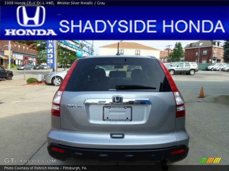 Whistler Silver Metallic / Gray 2008 Honda CR-V EX-L 4WD