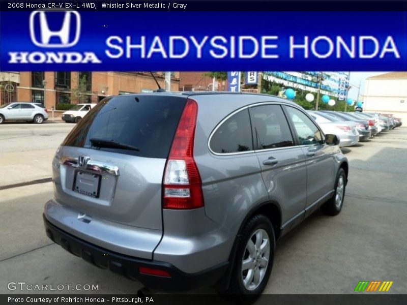 Whistler Silver Metallic / Gray 2008 Honda CR-V EX-L 4WD