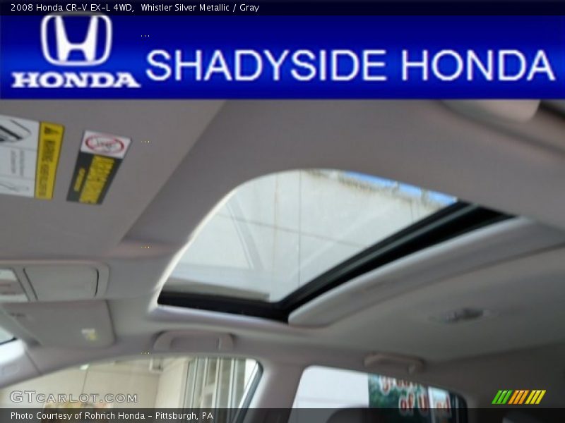 Whistler Silver Metallic / Gray 2008 Honda CR-V EX-L 4WD