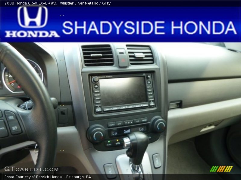 Whistler Silver Metallic / Gray 2008 Honda CR-V EX-L 4WD