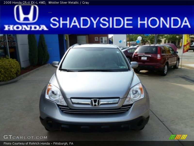 Whistler Silver Metallic / Gray 2008 Honda CR-V EX-L 4WD