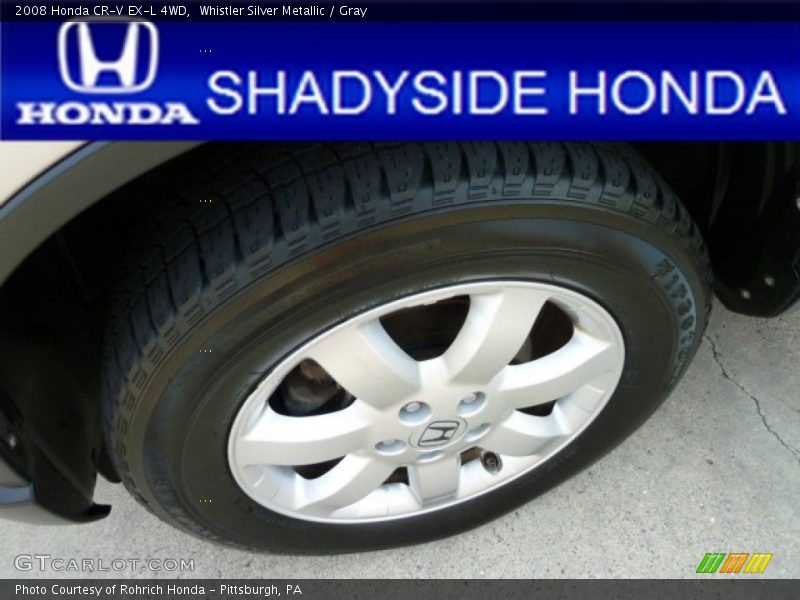 Whistler Silver Metallic / Gray 2008 Honda CR-V EX-L 4WD