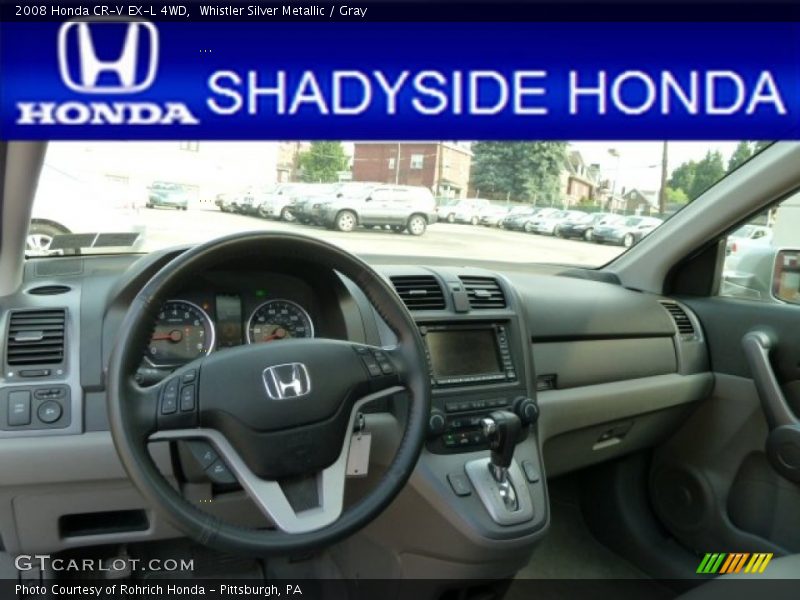 Whistler Silver Metallic / Gray 2008 Honda CR-V EX-L 4WD