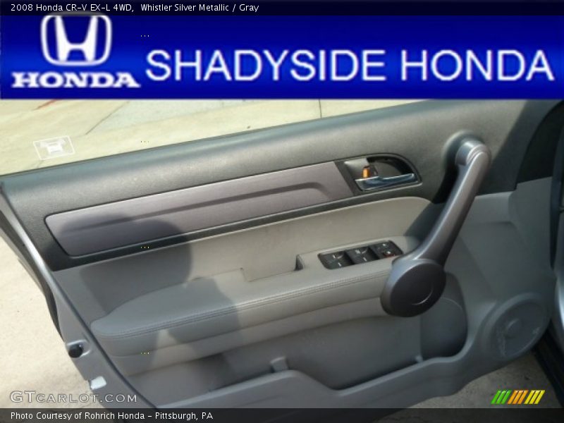 Whistler Silver Metallic / Gray 2008 Honda CR-V EX-L 4WD