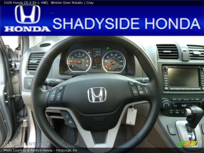 Whistler Silver Metallic / Gray 2008 Honda CR-V EX-L 4WD