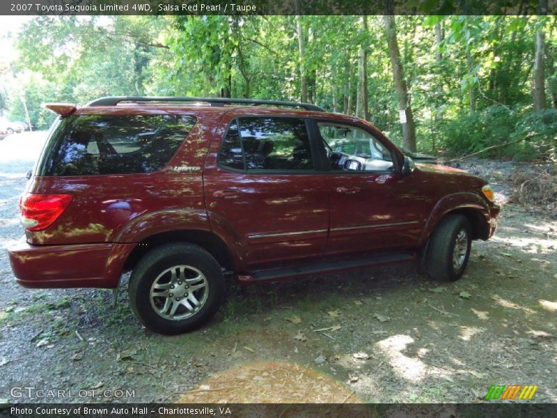 Salsa Red Pearl / Taupe 2007 Toyota Sequoia Limited 4WD
