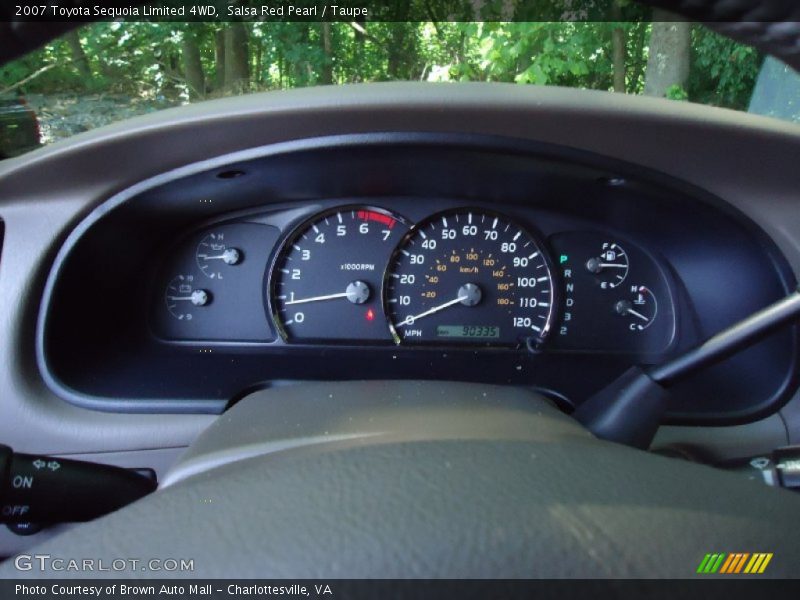 Salsa Red Pearl / Taupe 2007 Toyota Sequoia Limited 4WD