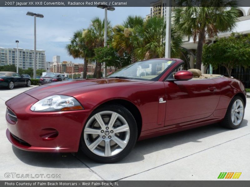 Radiance Red Metallic / Caramel 2007 Jaguar XK XK8 Convertible
