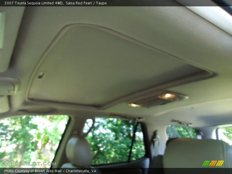 Salsa Red Pearl / Taupe 2007 Toyota Sequoia Limited 4WD