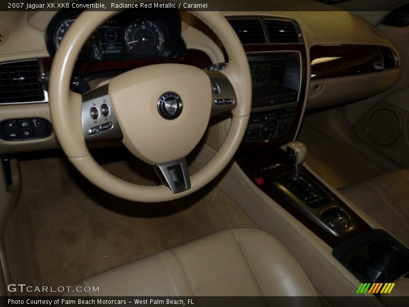 Radiance Red Metallic / Caramel 2007 Jaguar XK XK8 Convertible