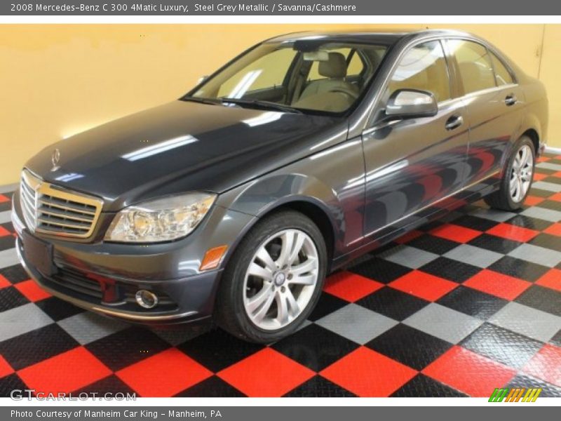 Steel Grey Metallic / Savanna/Cashmere 2008 Mercedes-Benz C 300 4Matic Luxury