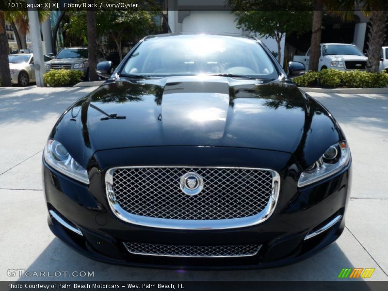 Ebony Black / Ivory/Oyster 2011 Jaguar XJ XJ