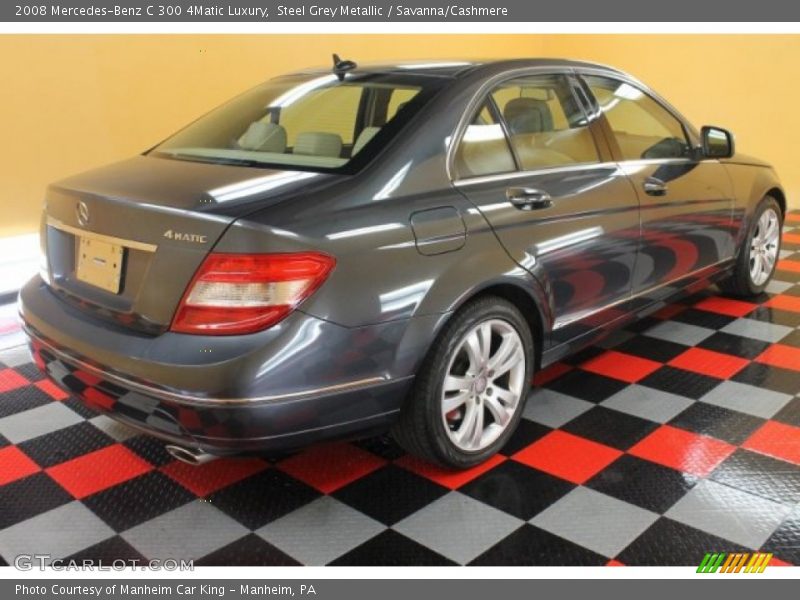 Steel Grey Metallic / Savanna/Cashmere 2008 Mercedes-Benz C 300 4Matic Luxury